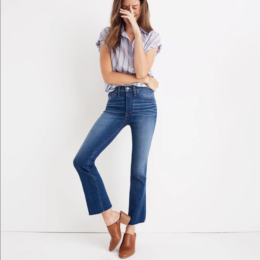 Madewell Cali Demi Boot Cropped Jeans—26
